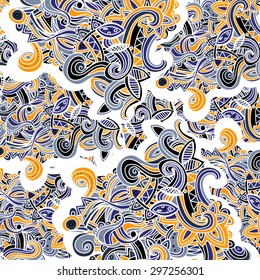 Multicolor Pattern Doodles- Decorative Sketchy Notebook Design- Hand-Drawn Vector Illustration Background. EPS