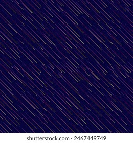 Multicolor pattern of lines, meteor shower. The lines are arranged in such a way that they create a sense of movement and energy. The scene is bright and dynamic. print, textiles, wallpaper, packaging