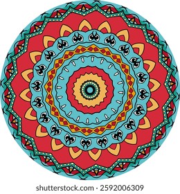 Multi-Color Patterns in Mandala Designs