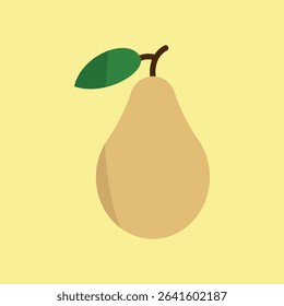 Multicolor pear icon for diet, fruit info, and cooking illustrations.


