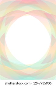 multicolor petal abstract background, curve layer, multicolor transparent backdrop, vector illustration