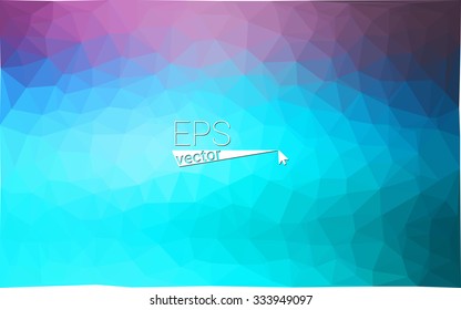 multicolor pink, blue geometric rumpled triangular low poly style gradient illustration graphic background. Vector polygonal design for your business.