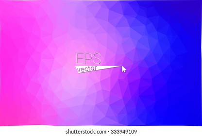 multicolor pink, blue geometric rumpled triangular low poly style gradient illustration graphic background. Vector polygonal design for your business.