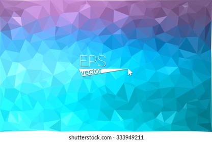 multicolor pink, blue geometric rumpled triangular low poly style gradient illustration graphic background. Vector polygonal design for your business.