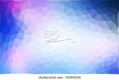 multicolor pink, blue geometric rumpled triangular low poly style gradient illustration graphic background. Vector polygonal design for your business.