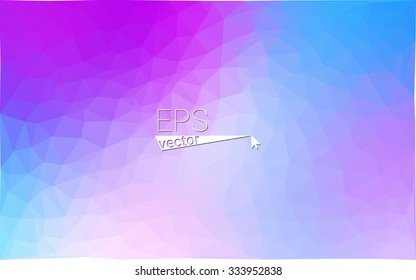 multicolor pink, blue geometric rumpled triangular low poly style gradient illustration graphic background. Vector polygonal design for your business.