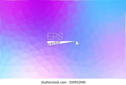 multicolor pink, blue geometric rumpled triangular low poly style gradient illustration graphic background. Vector polygonal design for your business.