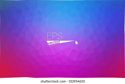 multicolor pink, blue geometric rumpled triangular low poly style gradient illustration graphic background. Vector polygonal design for your business.