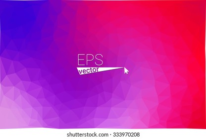 multicolor pink, blue geometric rumpled triangular low poly style gradient illustration graphic background. Vector polygonal design for your business.