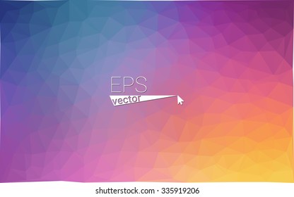 multicolor pink, blue geometric rumpled triangular low poly style gradient illustration graphic background. Vector polygonal design for your business.