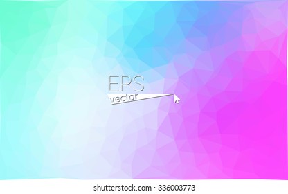 multicolor pink, blue geometric rumpled triangular low poly style gradient illustration graphic background. Vector polygonal design for your business.