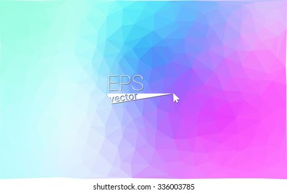 multicolor pink, blue geometric rumpled triangular low poly style gradient illustration graphic background. Vector polygonal design for your business.