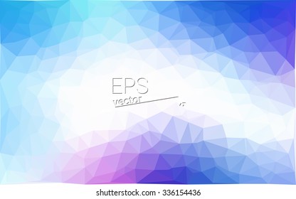 multicolor pink, blue geometric rumpled triangular low poly style gradient illustration graphic background. Vector polygonal design for your business.