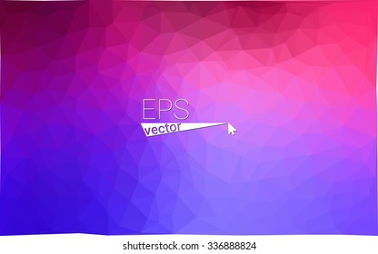 multicolor pink, blue geometric rumpled triangular low poly origami style gradient illustration graphic background. Vector polygonal design for your business.