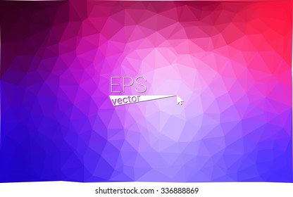 multicolor pink, blue geometric rumpled triangular low poly origami style gradient illustration graphic background. Vector polygonal design for your business.