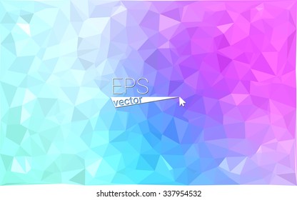 multicolor pink, blue geometric rumpled triangular low poly style gradient illustration graphic background. Vector polygonal design for your business.