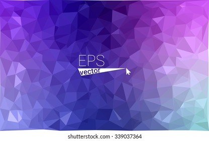 multicolor pink, blue geometric rumpled triangular low poly origami style gradient illustration graphic background. Vector polygonal design for your business.