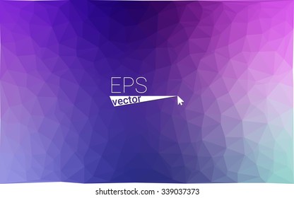 multicolor pink, blue geometric rumpled triangular low poly origami style gradient illustration graphic background. Vector polygonal design for your business.