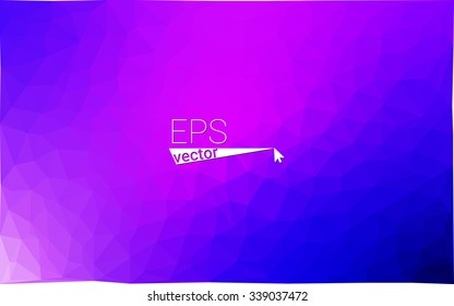 multicolor pink, blue geometric rumpled triangular low poly origami style gradient illustration graphic background. Vector polygonal design for your business.