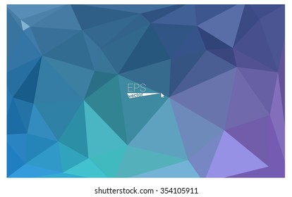 multicolor pink, blue geometric rumpled triangular low poly origami style gradient illustration graphic background. Vector polygonal design for your business.