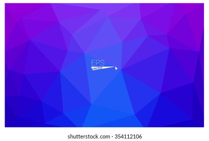 multicolor pink, blue geometric rumpled triangular low poly origami style gradient illustration graphic background. Vector polygonal design for your business.