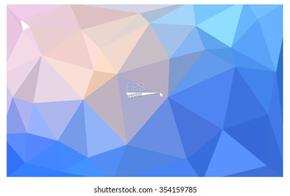 multicolor pink, blue geometric rumpled triangular low poly origami style gradient illustration graphic background. Vector polygonal design for your business.