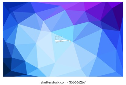 multicolor pink, blue geometric rumpled triangular low poly origami style gradient illustration graphic background. Vector polygonal design for your business.