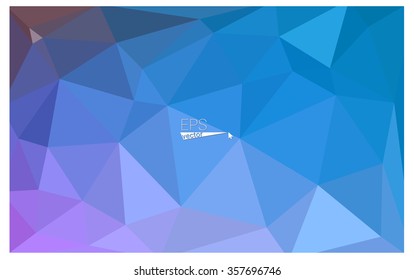multicolor pink, blue geometric rumpled triangular low poly origami style gradient illustration graphic background. Vector polygonal design for your business.
