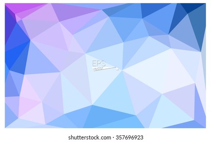 multicolor pink, blue geometric rumpled triangular low poly origami style gradient illustration graphic background. Vector polygonal design for your business.