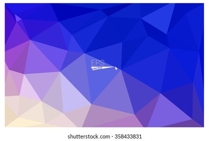 multicolor pink, blue geometric rumpled triangular low poly origami style gradient illustration graphic background. Vector polygonal design for your business.