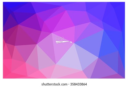 multicolor pink, blue geometric rumpled triangular low poly origami style gradient illustration graphic background. Vector polygonal design for your business.