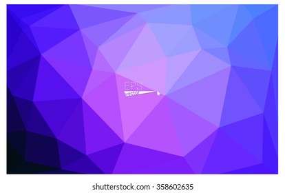 multicolor pink, blue geometric rumpled triangular low poly origami style gradient illustration graphic background. Vector polygonal design for your business.