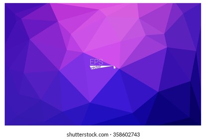 multicolor pink, blue geometric rumpled triangular low poly origami style gradient illustration graphic background. Vector polygonal design for your business.