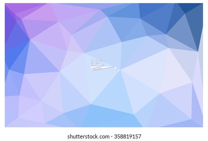multicolor pink, blue geometric rumpled triangular low poly origami style gradient illustration graphic background. Vector polygonal design for your business.