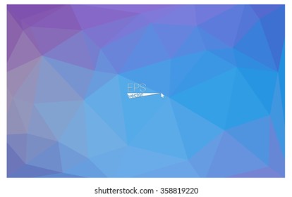 multicolor pink, blue geometric rumpled triangular low poly origami style gradient illustration graphic background. Vector polygonal design for your business.