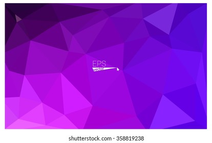 multicolor pink, blue geometric rumpled triangular low poly origami style gradient illustration graphic background. Vector polygonal design for your business.