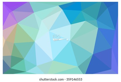 multicolor pink, blue geometric rumpled triangular low poly origami style gradient illustration graphic background. Vector polygonal design for your business.