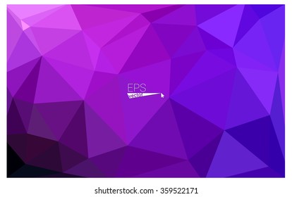 multicolor pink, blue geometric rumpled triangular low poly origami style gradient illustration graphic background. Vector polygonal design for your business.