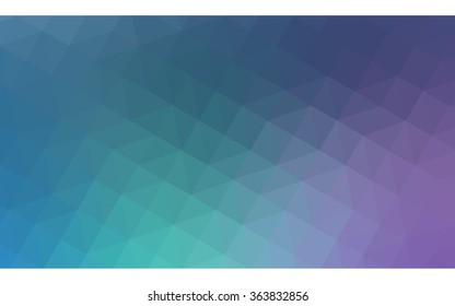 Multicolor pink, blue polygonal illustration, which consist of triangles. Geometric background in Origami style with gradient. Triangular design for your business in vector.
