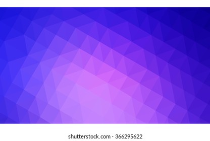 Multicolor pink, blue polygonal illustration, which consist of triangles. Geometric background in Origami style with gradient. Triangular design for your business.