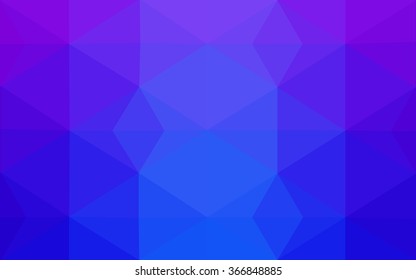 Multicolor pink, blue polygonal illustration, which consist of triangles. Geometric background in Origami style with gradient. Triangular design for your business.