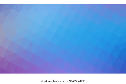 Multicolor pink, blue polygonal illustration, which consist of triangles. Geometric background in Origami style with gradient. Triangular design for your business.