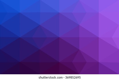 Multicolor pink, blue polygonal illustration, which consist of triangles. Geometric background in Origami style with gradient. Triangular design for your business.