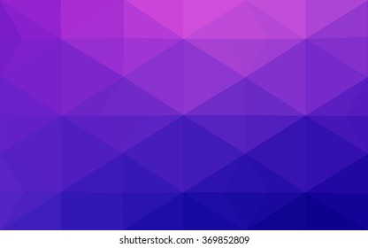 Multicolor pink, blue polygonal illustration, which consist of triangles. Geometric background in Origami style with gradient. Triangular design for your business.