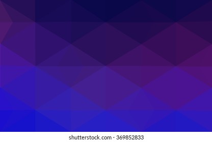 Multicolor pink, blue polygonal illustration, which consist of triangles. Geometric background in Origami style with gradient. Triangular design for your business.