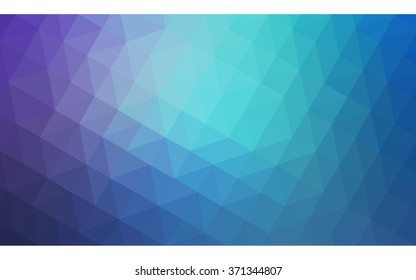Multicolor pink, blue polygonal illustration, which consist of triangles. Geometric background in Origami style with gradient. Triangular design for your business.
