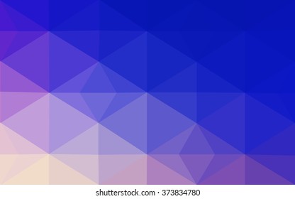 Multicolor pink, blue polygonal illustration, which consist of triangles. Geometric background in Origami style with gradient. Triangular design for your business.