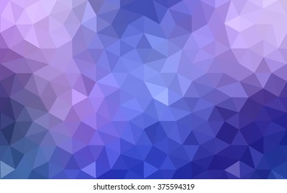 Multicolor pink, blue polygonal illustration, which consist of triangles. Geometric background in Origami style with gradient. Triangular design for your business.