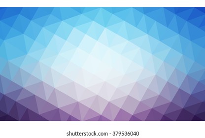 Multicolor pink, blue polygonal illustration, which consist of triangles. Geometric background in Origami style with gradient. Triangular design for your business.
