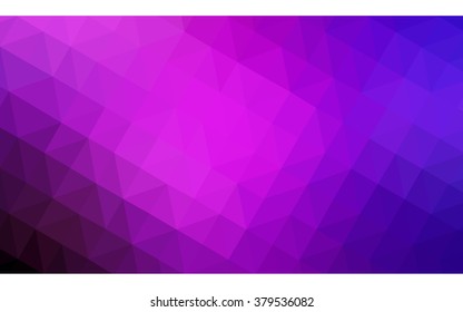 Multicolor pink, blue polygonal illustration, which consist of triangles. Geometric background in Origami style with gradient. Triangular design for your business.